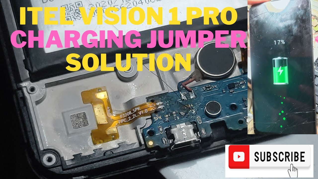 itel vision 1 pro charging jumper solution