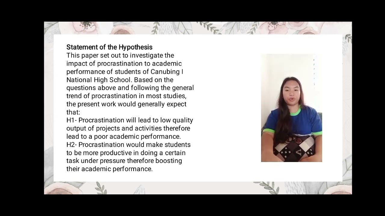 Impact of Procrastination to Academic Performance of the Students on ...