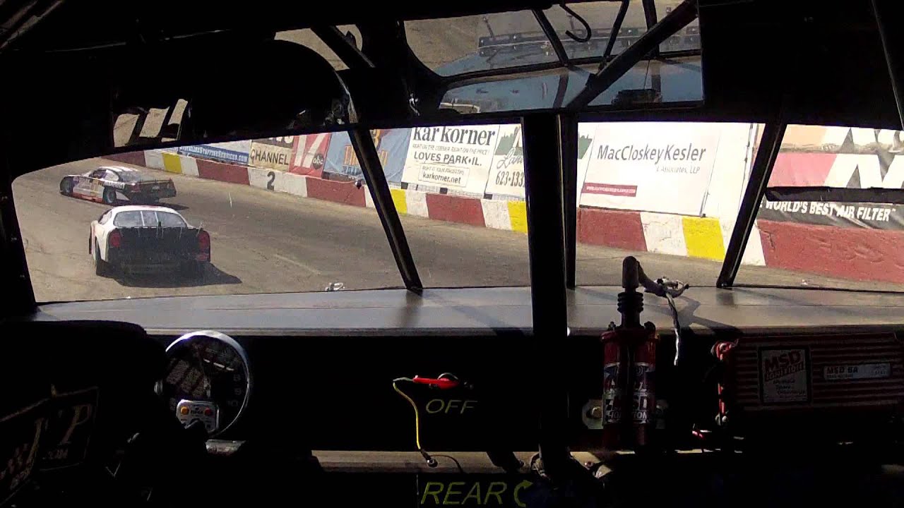 In-Car Practice laps at the Rockford Speedway from Kyle Shear's #36 ...