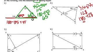 Unit 3 Topic 3 Angle Puzzles
