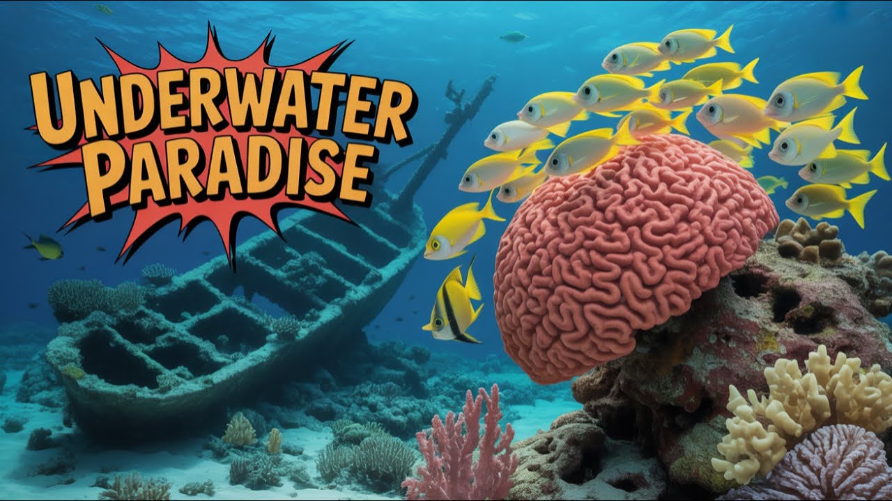 Relaxing Music | Beautiful Fish Under the Sea in Shipwreck