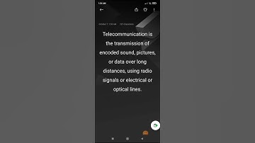 Telecommunication is the transmission of encoded sound, pictures, or data over long distances, using