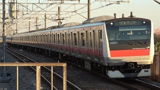 【1月4日】JR東日本 京葉線 武蔵野線 葛西臨海公園駅 発着・通過シーン　E233系・E257系・209系・205系