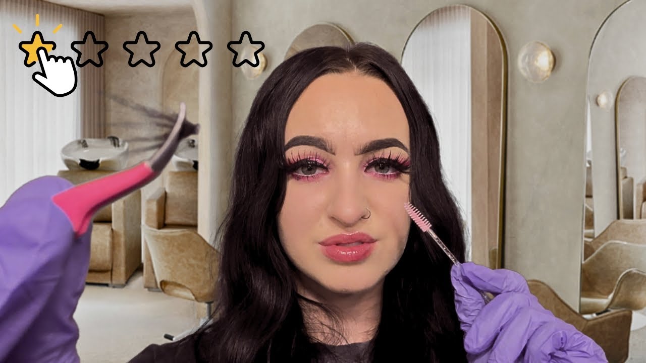 [ASMR] Worst Reviewed Lash Tech Ruins Your Lashes ⭐️ | Soft Spoken