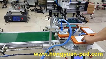 Desktop Rotary Screen Printing Machine With Unloading And Uv Dryer