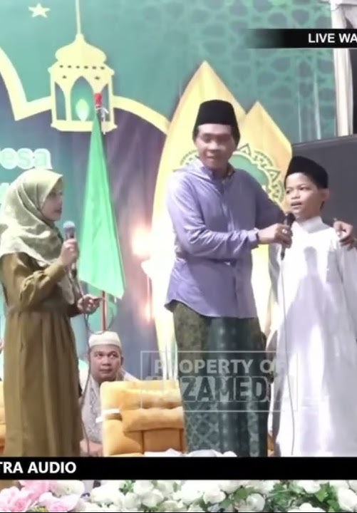 Subhanallah! suaranya Bagus bangett.., ngaji Abah Anza (KH. Anwar Zahid) #suaraemas #khanwarzahid