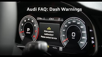 Audi FAQ: Dash Warnings