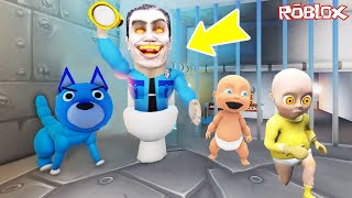 BABIES ESCAPED FROM SKIBIDI TOILET PRISON  Baby in Yellow but Roblox