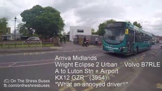 BUSES IN BEDFORDSHIRE #11 (19/05/2016) - inc. a very annoyed driver!
