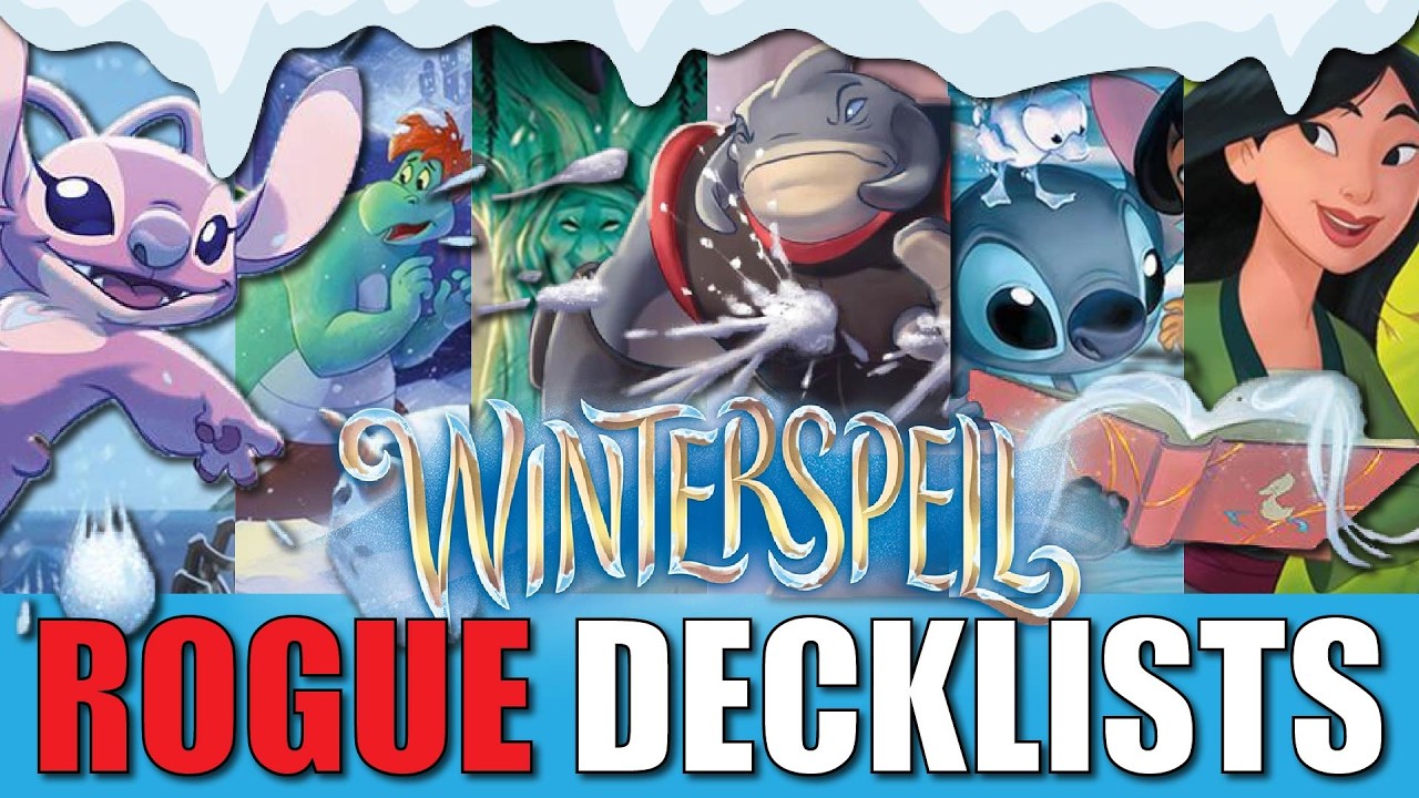 WINTERSPELL DAY ONE ROGUE DECKLISTS | Disney Lorcana Beginner to Advanced Deck Guides for NEW Set 11