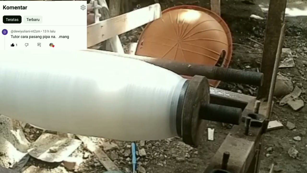Proses pemasangan pipa hampelas senar gelsan