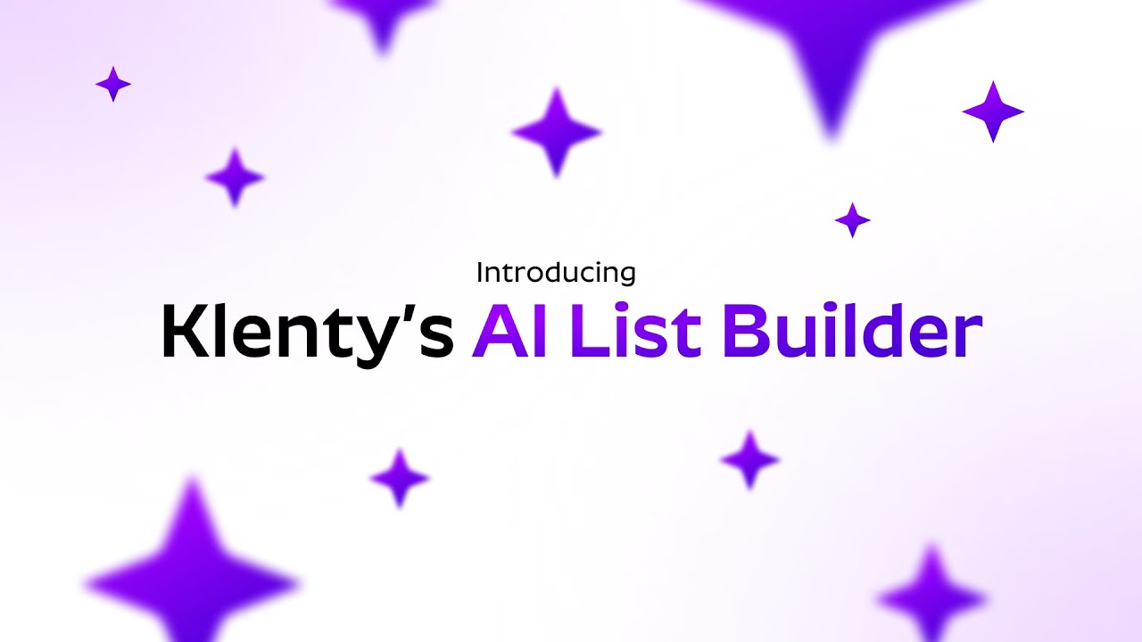 Introducing Klenty's AI List Builder