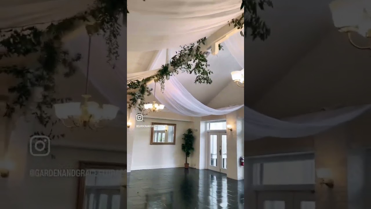 Would you hang greenery like this for your wedding? 