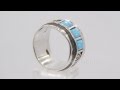 Серебряное кольцо с искусственным опалом