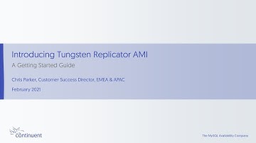 Webinar Replay: Getting Started with Tungsten Replicator (AMI)