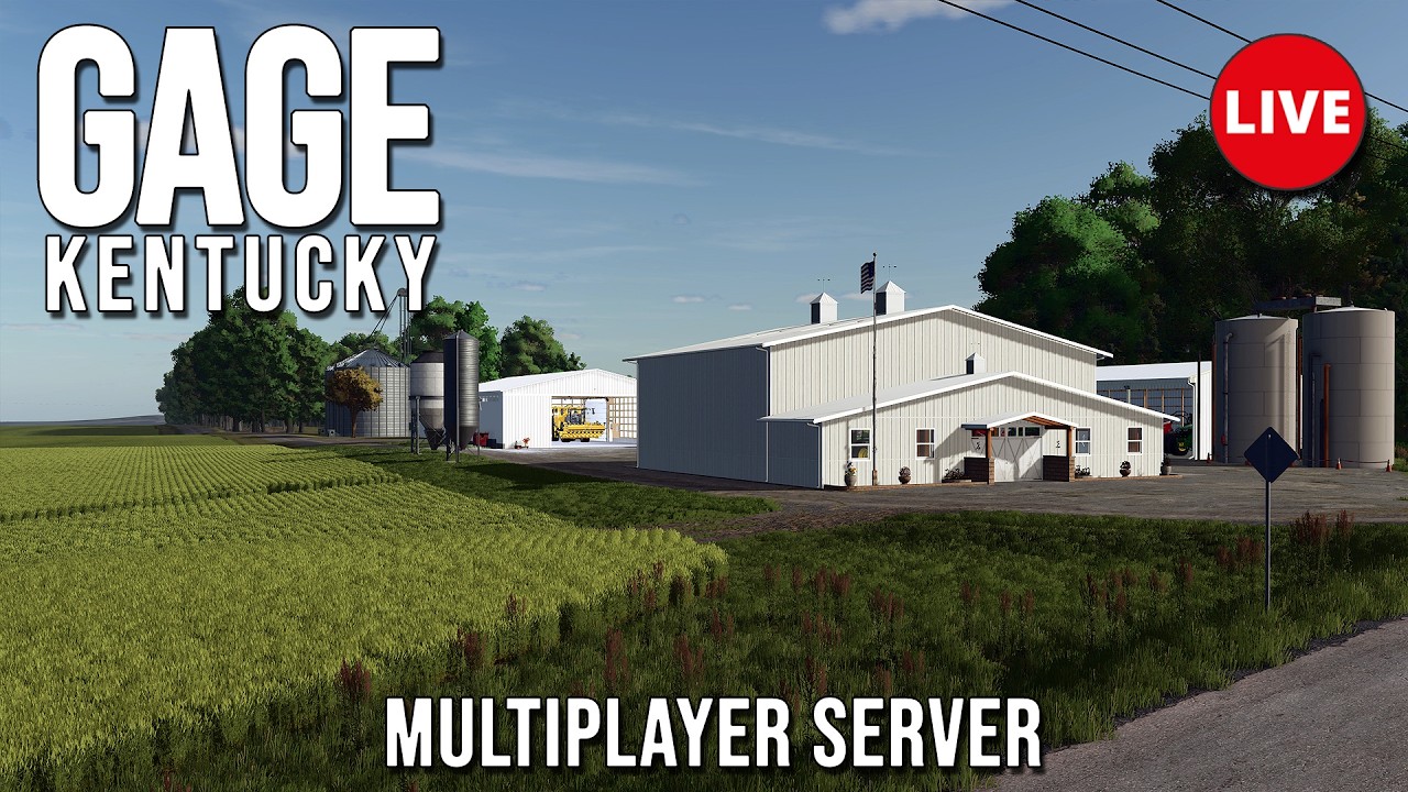Mowing and Baling - Gage Kentucky MP Server 🔴LIVE 🔴 Farming Simulator 25