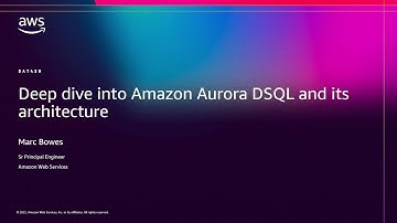 AWS re:Invent 2025 - Deep dive into Amazon Aurora DSQL and its architecture (DAT439)