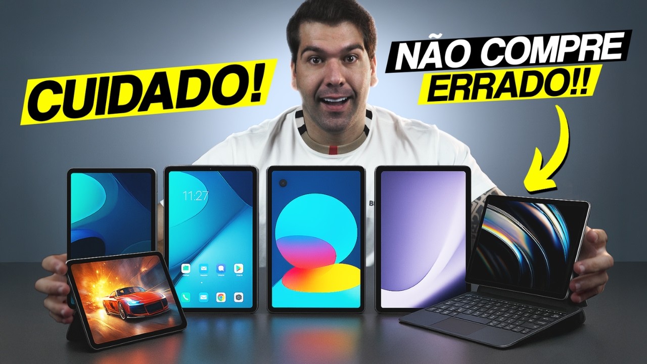 TOP 7 Tablets BOM e BARATO pra Estudar, Trabalhar e Jogar em 2026! (Com Canetinha!)