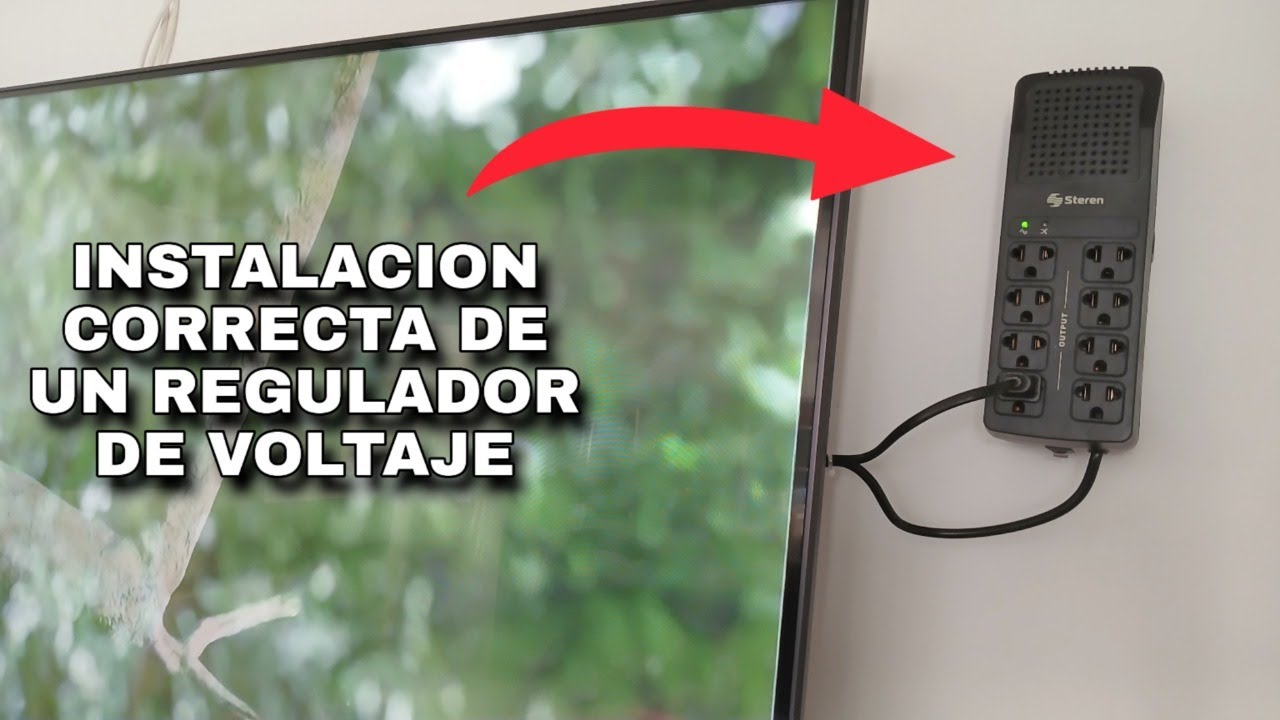 COMO INSTALAR UN REGULADOR DE VOLTAJE EN LA PARED - YouTube