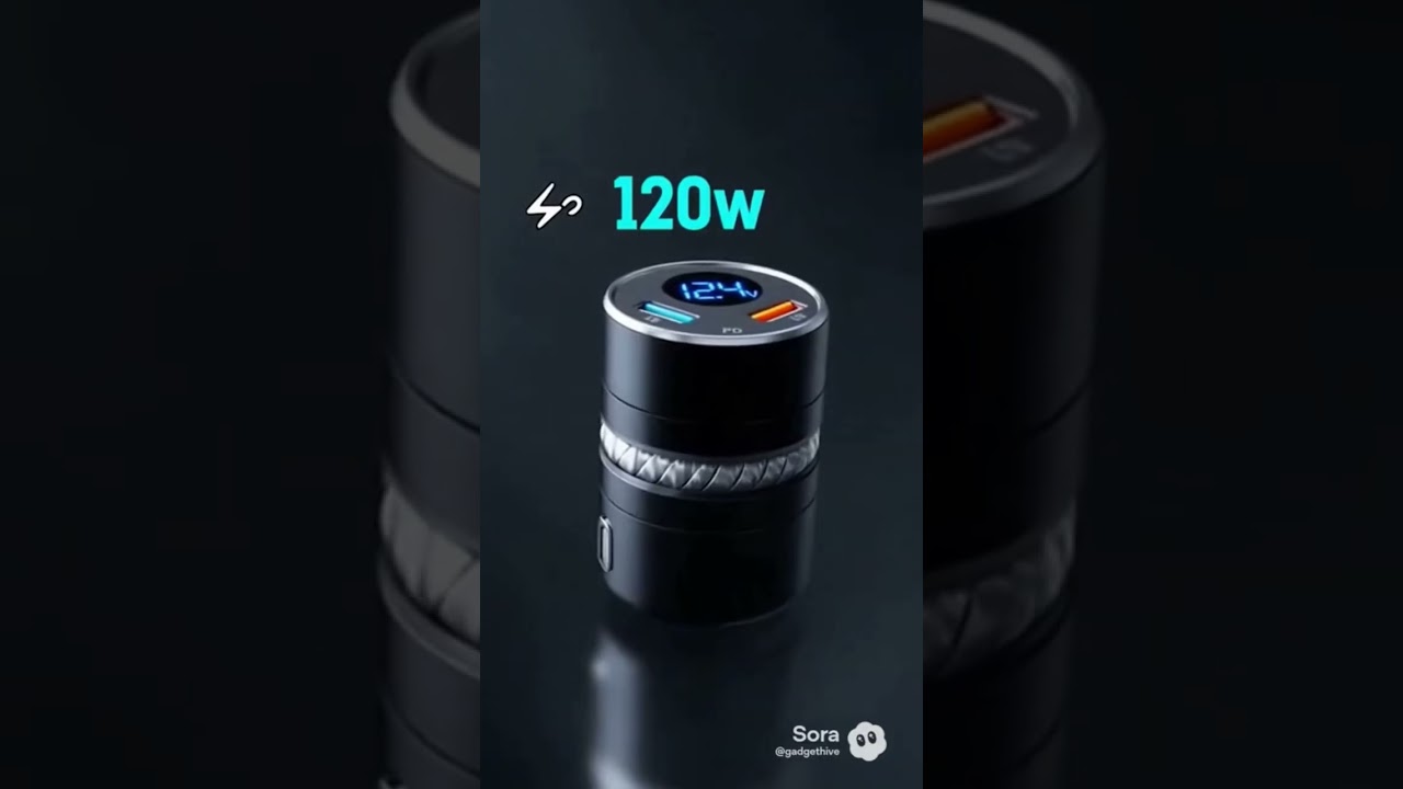 ⚡120W Super Fast Car Charger  4-in-1 Charging Beast 🚗🔥