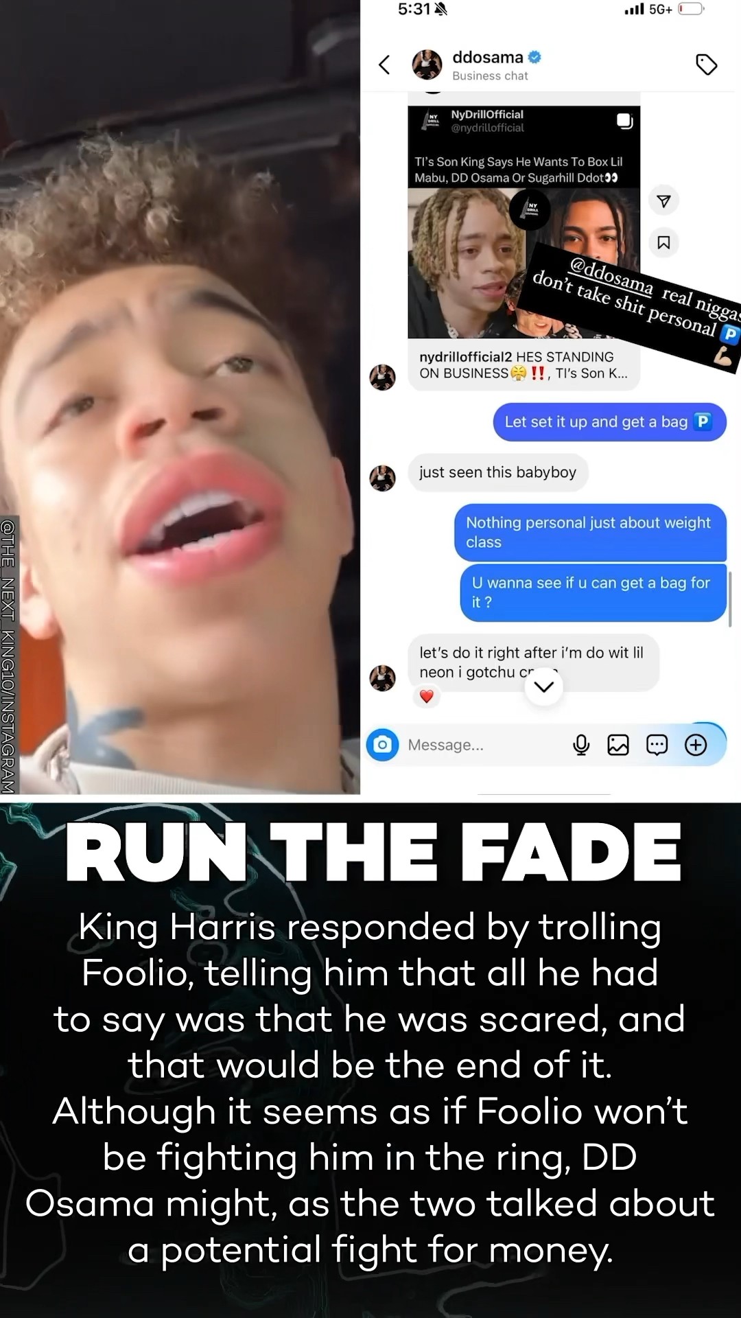 Foolio Sends T.I.’s Son King Harris a Warning After Calling Him Out To a Boxing Match!