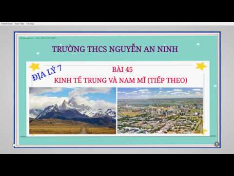 Địa lý 7 tuần 25
