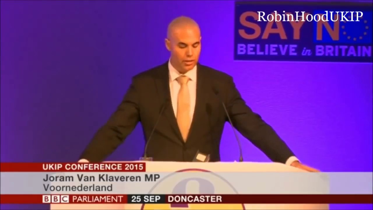 Joram Van Klaveren speech UKIP conference 2015 - YouTube