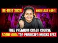 🔥 Your LAST HOPE for RE-NEET 2026 😱 | Score 680+ with FREE Crash Course 🚀
