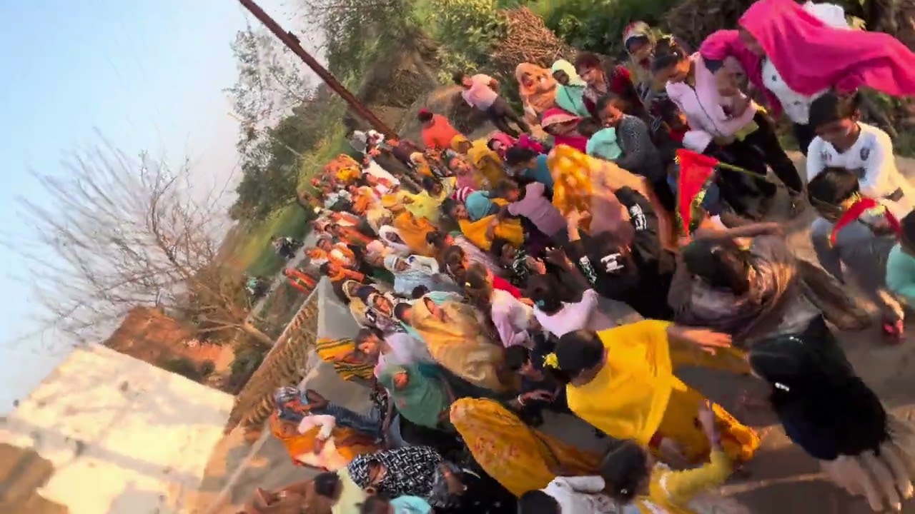 श्रीमद भागवत कथा कलश यात्रा | गाँव में भव्य शोभायात्रा और शानदार नृत्य🔥 || ग्राम नरैनीपुर ❤️