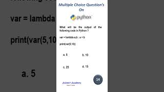 Famous Multiple Choice Questions on Python ( python for beginners Short - 01) Wealth