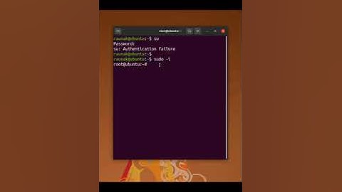 Basic Linux Commands - Root login in Ubuntu Linux using terminal
