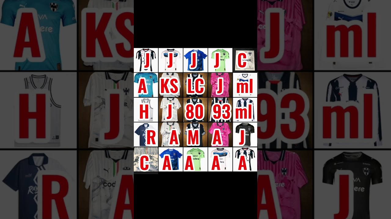 Los “25” Jerseys que sacó Rayados en 2025.