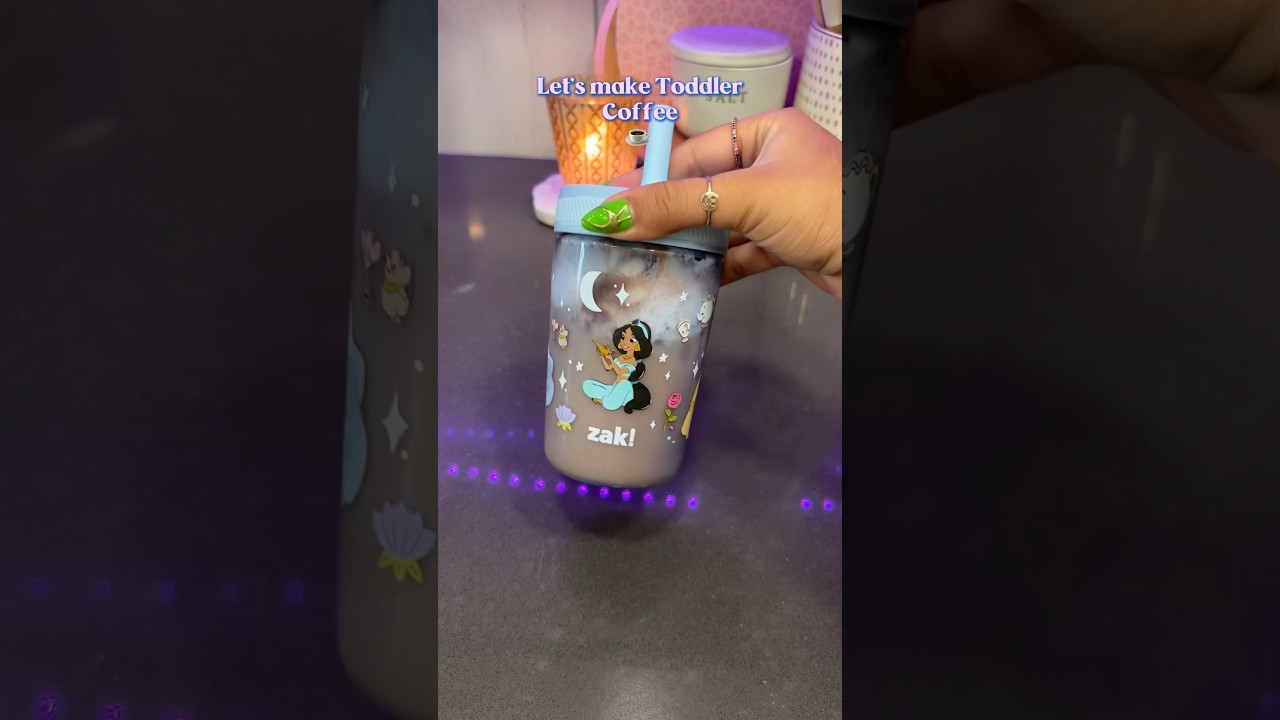 Toddler “Coffee” part 2 ☕️✨ This time we added some chocolate.