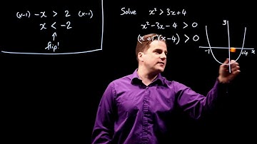 Solving an Inequality. GCSE 9-1 Maths Edexcel Specimen Paper 1H Q19