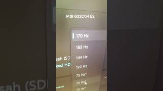 overcloxked display port #gaming #settings #monitor #displayport #overclock #dp #msimonitor #msi