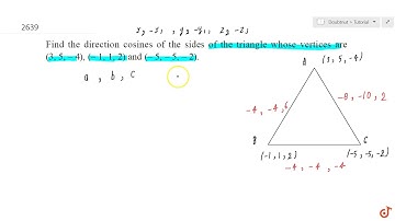 Find the direction cosines of the sides of the triangle whose vertices are `(3, 5, 4)` , `( 1, 1...