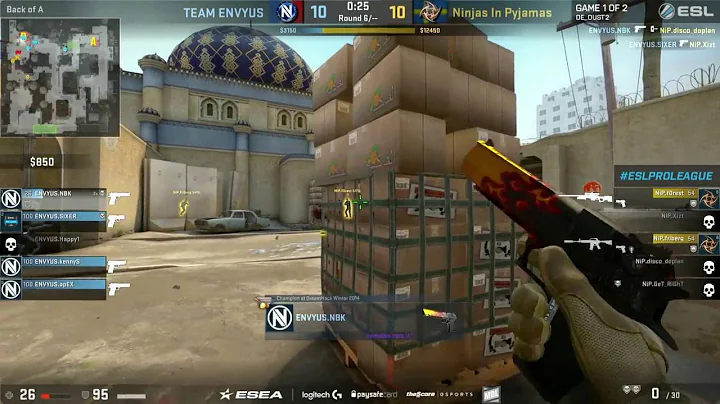 NBK is a wall in B, deagle 3K - ESL CSGO Pro League