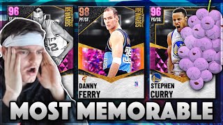 TOP 50 MOST MEMORABLE CARDS IN NBA 2K21 MyTEAM (DBG Reaction)