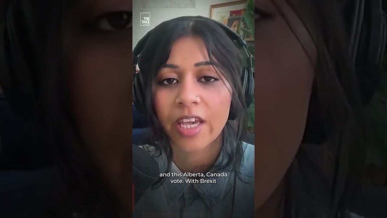 لحظة خروج بريطانيا من الاتحاد الأوروبي في كندا | AJ #shorts