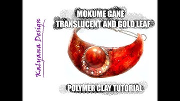 Gold leaf mokume gane - polymer clay tutorial 155