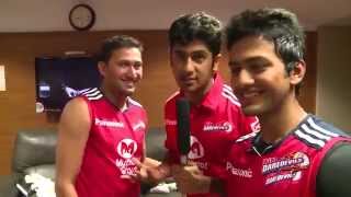 Unmukt Chand ( Having Fun in the Dressing Room )