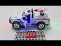 Unboxing Fire Rescue Truck, Electric City Police Bus, Electric Deformed Trailer, RC Drift Racing Car