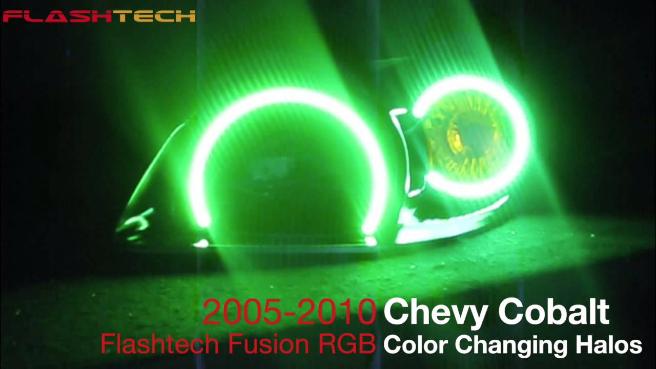 Chevy Cobalt Flashtech V.3 Fusion Colorshift LED HALO HEADLIGHT KIT