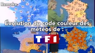 [Remake] L'évolution du code couleur des météos de TF1 entre 1975 et 2024 !