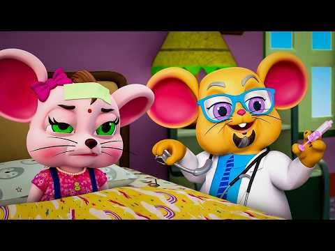 आज मंगलवार है - Aaj Mangalwar Hai Chuhe Ko Bukhar Hai + More Hindi Rhymes for Kids | Chiku Chime