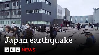 Japan issues tsunami warning after strong earthquake - BBC News