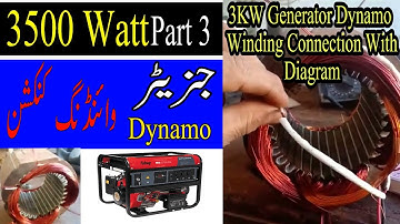 3KW/3500 Watt generator dynamo winding connection with diagram in Urdu||TariqElectric Part 3