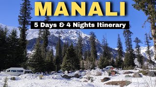 Places to visit in Manali || 5 Days & 4 Nights Itinerary || himachal holidays #manali