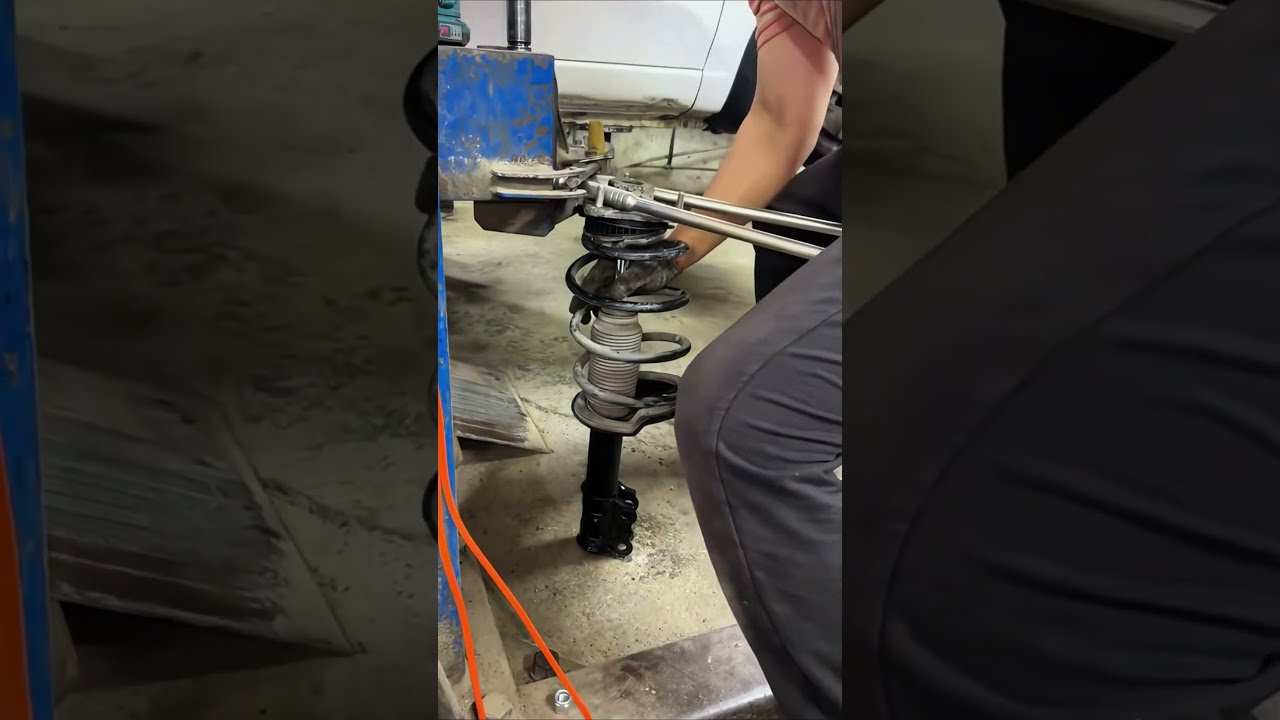 The Process Of Fixing Shock Absorber Rod Good Tools And Machinery Make Work Easy