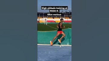 High altitude training at 9000ft for 10km workout #cricket #workout #motivation #running #fitness